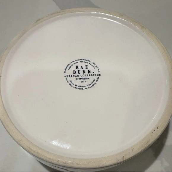 Rae Dunn "FEAST" ceramic pet bowl - Picture 3 of 5